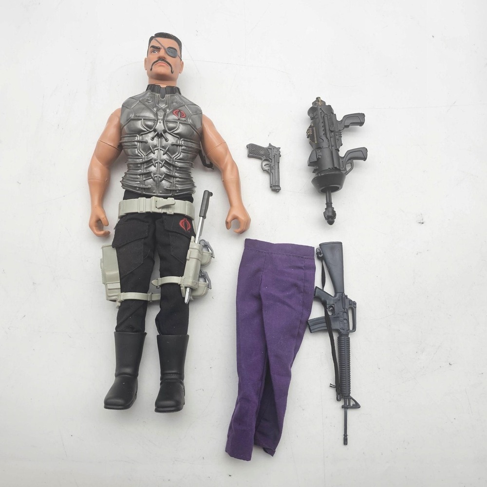 Vintage 1992 Hasbro GI Joe Major Bludd 12" Action Figure Cobra Commander Lot
